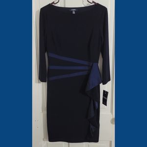 *NWT* Women's Small Chaps Navy Blue Dress